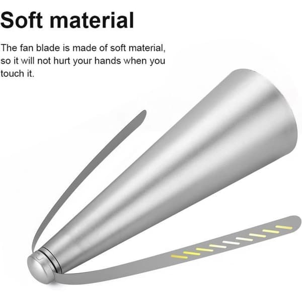 Flugfläkt - XVX - Silver - 2-pack - Reflekterande blad - Barnsäker