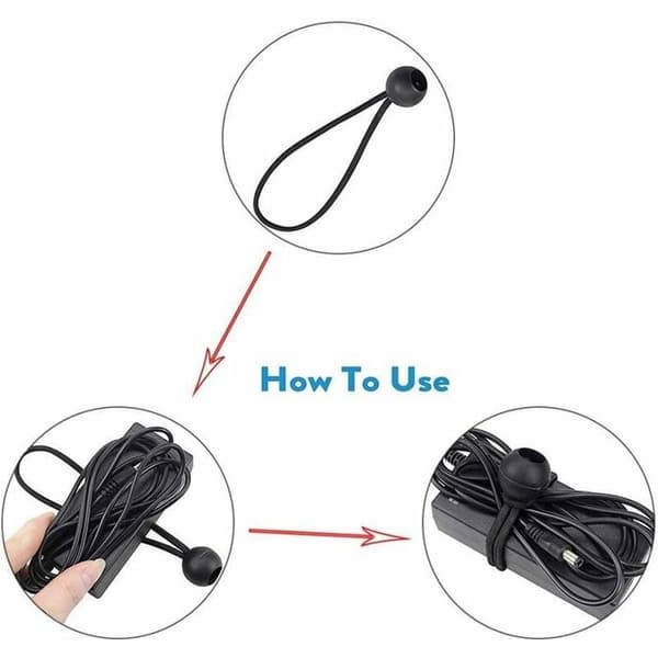 30 stk. elastiske bungee-snore til presenninger, bungee-snore og gardiner