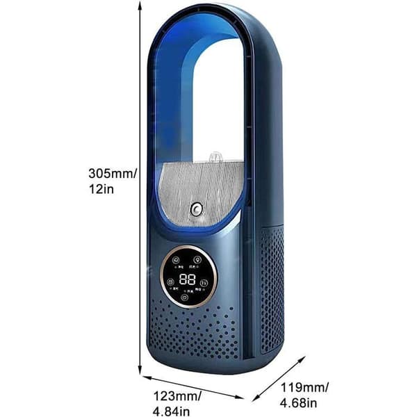 Bærbar aircondition - XVX - 3 i 1 - Justerbar blæserhastighed - Timer - Bladløst design