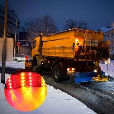 Stk 12V LED Baklykter, Multifunksjonelle Baklykter for Traktor Lastebil Tilhenger
