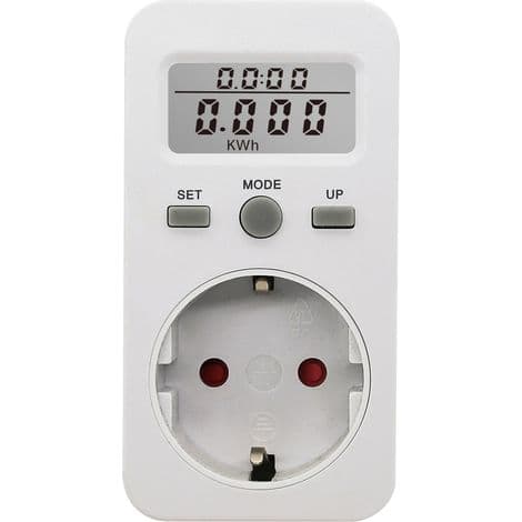 Digital timer med baggrundsbelysning, kontinuerlig loop-kontakt, nedtællingstimer, intern timer til akvarielys