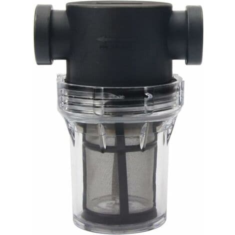 Rörledningsfilter för 1/2\" vattenpump med 100 mesh rostfritt stålsil, inline nätfilter för trädgårdsbevattning