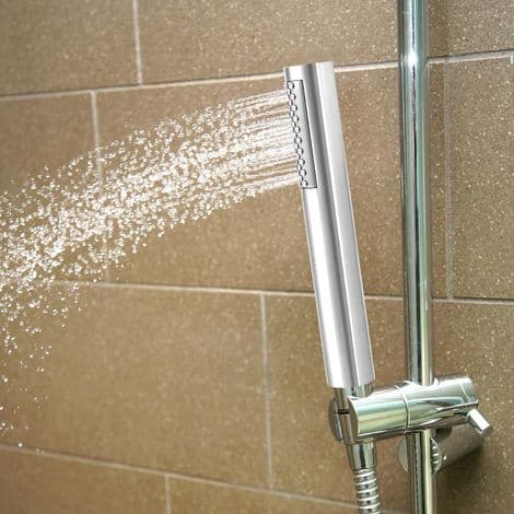 Universal håndholdt brusehoved, 304 rustfrit stål, kromfinish