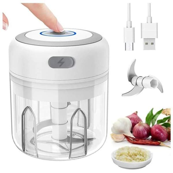 Multifunksjonell matkutter - XVX - 250 ml - Elektrisk - 500 Watt - Moderne hvit design