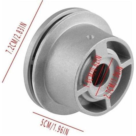 Aluminium Trimmerhode, 4 Linjer Universalt Kantklipperhode, Aluminium Gressklipperhode, Klipperhode, Krattkutterhode, for hage, plen, uteplass