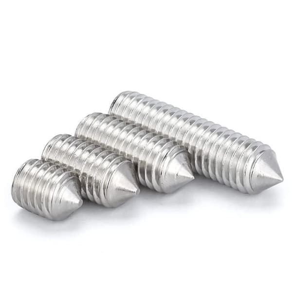 M6 koniske settskruer, sekskantede settskruer i rustfritt stål, unbrakofester, M6×20mm, 20 stk