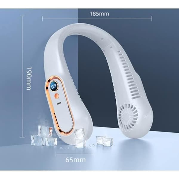 Halsventilator - hængende 5 hastigheder 7000mAh USB genopladelig - udendørs