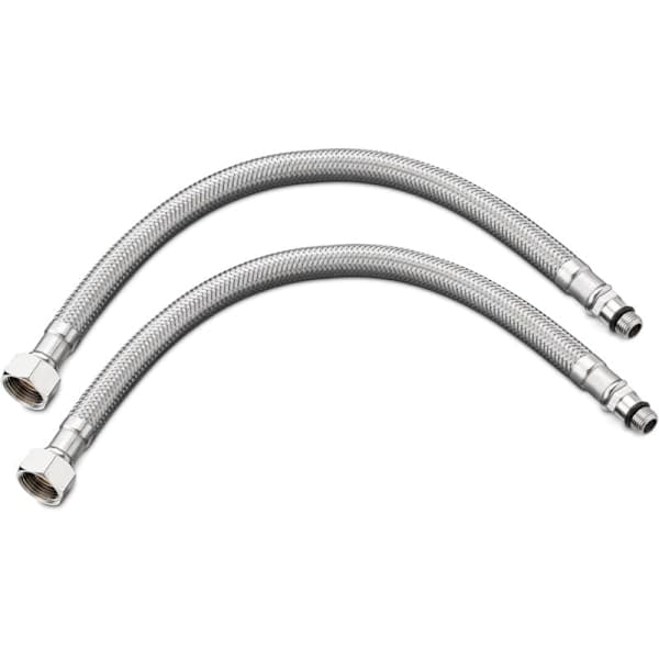 Flexible Kitchen Mixer Hose 60cm 2-pack Standard G3/8 x M10 x 60cm Connection Hoses for Kitchen and Bathroom