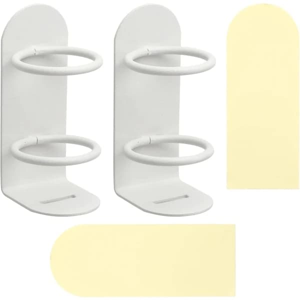 2-pack elektriska tandborsthållare vid stopp (vit)