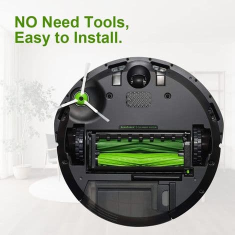 Erstatningshovedbørstetilbehør for iRobot Roomba i7 i7+ / i7 Plus E5 E6 E7 støvsugerreservedeler med 4 gummibørster