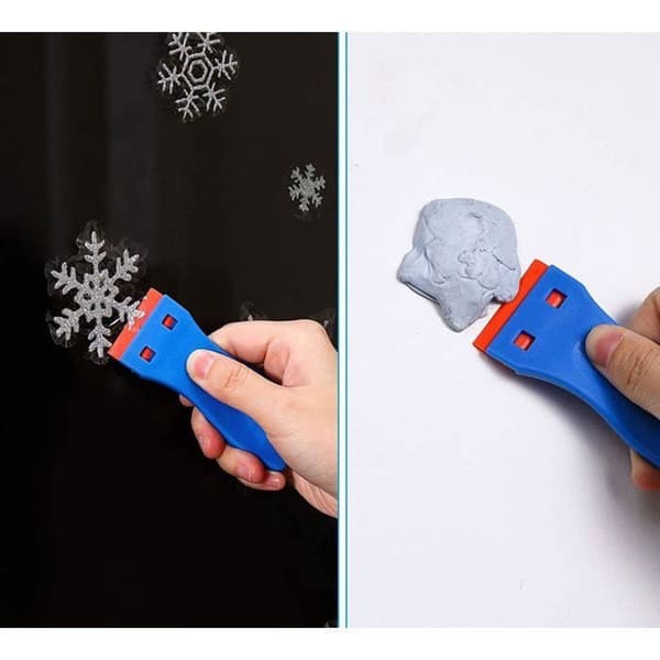 2 STK Mini Plastskraber med 20 Plastblade, Plastskraber, Klæberesterfjerner