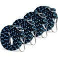 Elastisk bungee-snor - CUNEARY - 2M - 4 stk. - Metalkrog - Bredde 30mm