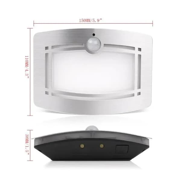 Trådlös LED-vägglampa med rörelsesensor, vit - Inomhus - LED