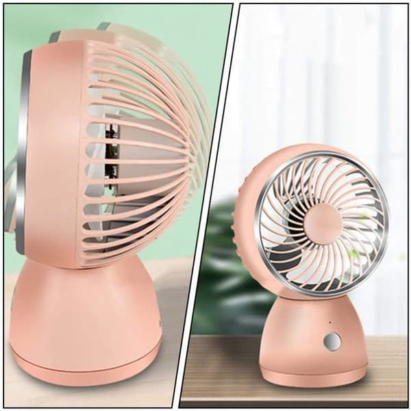 Minivifte - XVX - Bærbar - USB - Rosa - Ideell for sommer og reise