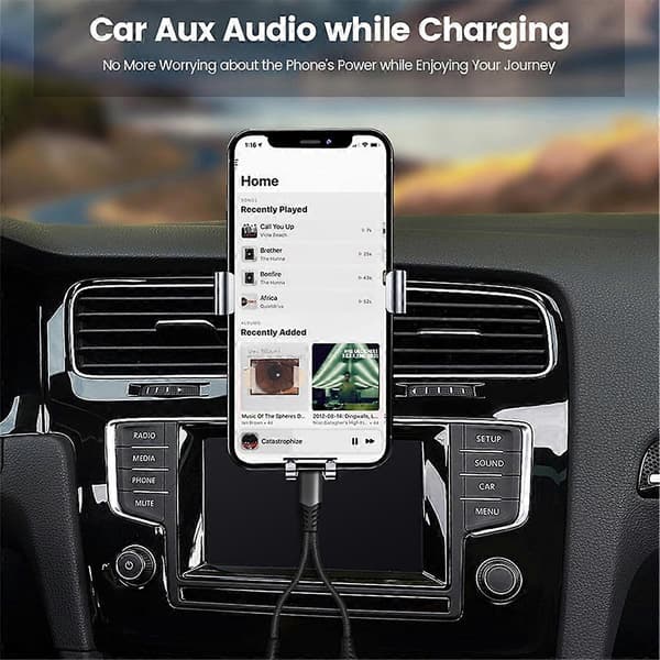 USB C - 3,5 mm kuuloke- ja lataussovitin, 2-in-1 USB C - Aux-liitäntäkaapeli PD 60W:lla