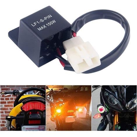 2-bens 12V LED-blinkrelæ til biler og motorcykler