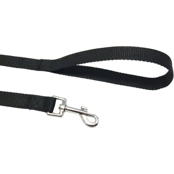 Hundesnor - XVX - 10 meter - Sort Nylon - Komfortabel - Ideel til Træning - Holdbar