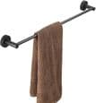 Vægmonteret håndklædestang - YNKKVRE - 50 cm - Rustfrit stål - Sort - Moderne stil
