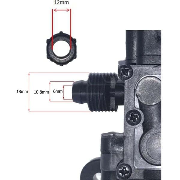 12V högtrycksvattenpump, DC 12V elektrisk sprutpump, 116Psi självsugande pump för trädgårdsspridare, duschar och husbilsvattenpumpar