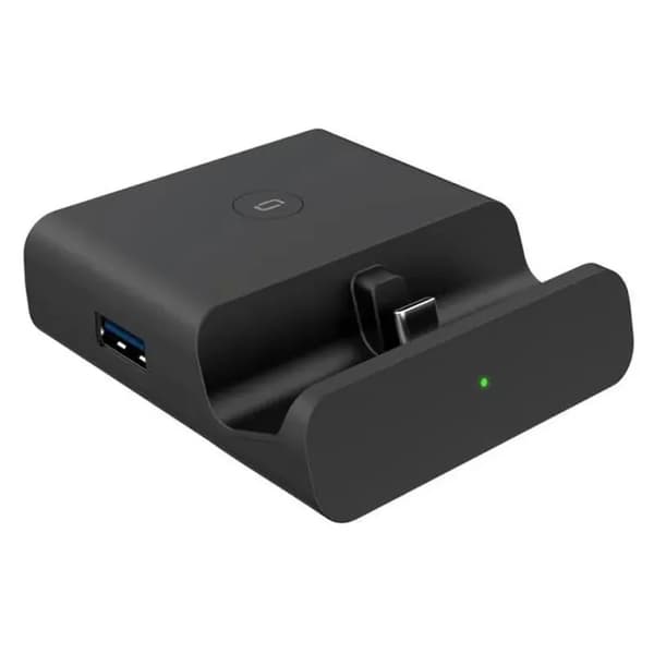 Ladestation til Switch/Lite - Keeper - HDMI 2.0 videokonverter-adapter - Sort - USB-C DC15V/2.6A