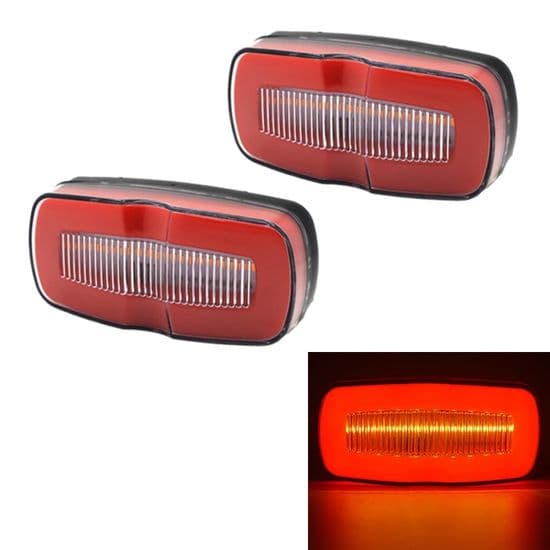 PCS MK-190 Lastebil LED Sidemarkeringslys JZSH (Rødt lys)