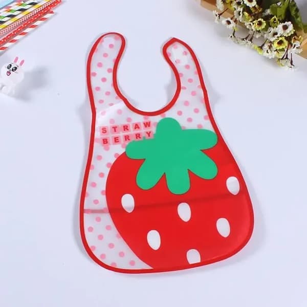 Set med 5 haklappar för bebisar, vattentäta haklappar med tecknad design - present till babyshower