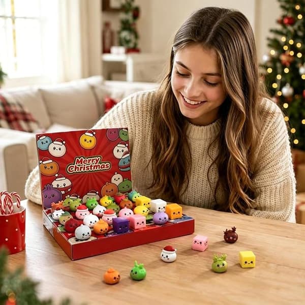 Jule Squishies Adventskalender 2026, 24-dagers nedtelling for voksne D