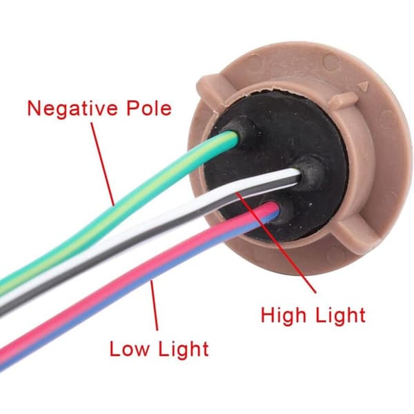 7443 T20 Honadapter till glödlampans sockel för bromsljus (2-pack)