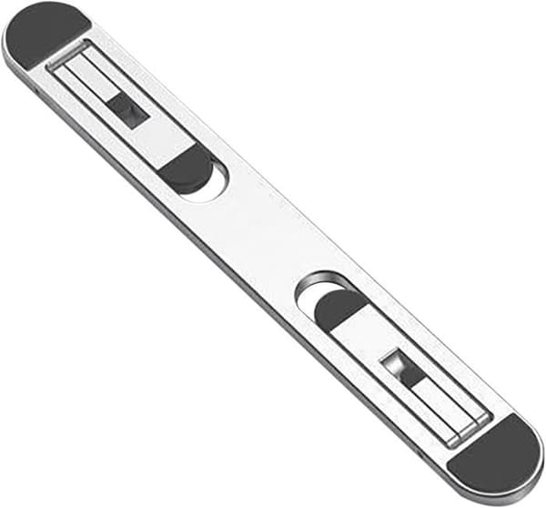 Bärbar datorställ - Osynligt - Vikbart - Dubbel vinkeljustering - Aluminium