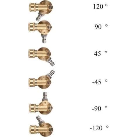 6,35 mm svängkoppling för högtryckstvätt – 240° snabbkoppling 4500 psi