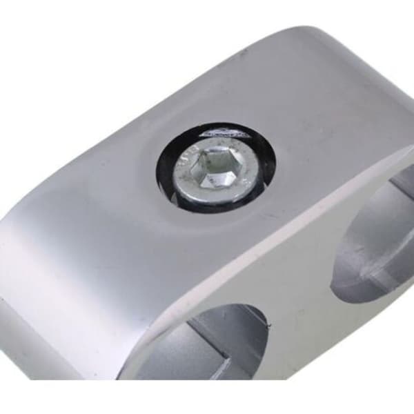 25 mm ID Aluminium Silver Hyllställ Dubbla Ställningsrörskopplingar Fästen