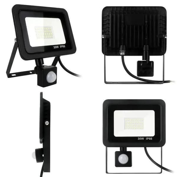 VoluPack® Utomhus LED-strålkastare - 30W - 2700LM - Rörelsesensor - 6000K Vit