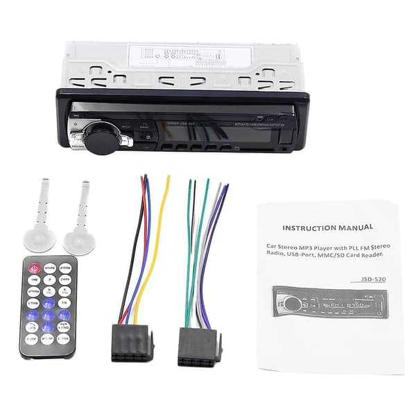 JSD520 Bil Bluetooth MP3-spelare Kort U Disk Bilradio Ersätter CD DVD