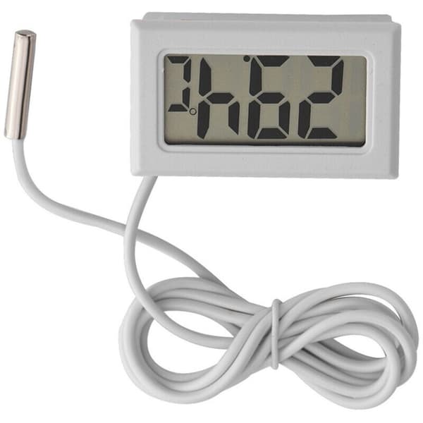 Mini LED-display digital temperaturmätare sondsensor LCD digital termometer