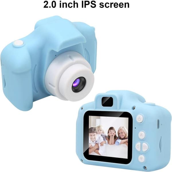Børns HD Digitalkamera, Minikamera, Børnedagsgave, Blå