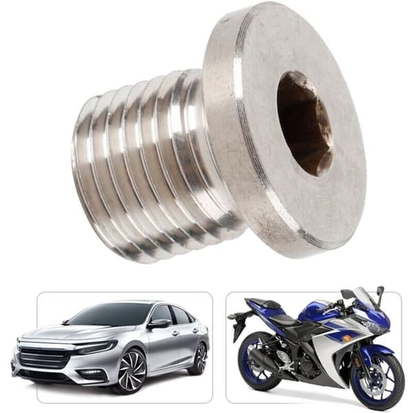 M12 x 1,25 mm Lambda (O2) sensor blindplugg – Motorsykler, biler, tilbehør