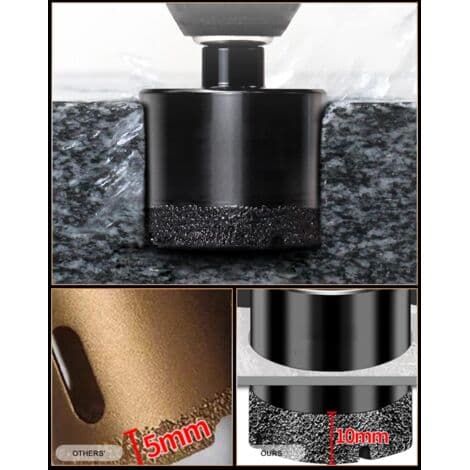 35 mm loddet kerne diamantborebit til hulsav, hul hulsav til glas, porcelæn, fliser, marmor, keramik, granit