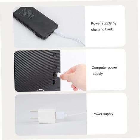 Mini luftkjølevifte, 3-trinns USB-lading, mini klimaanleggvifte