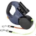 Infällbart dubbelkoppel - XVX - 3m - Nylon - Reflekterande - För medelstora hundar