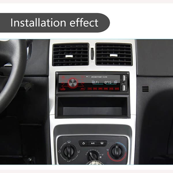 Bluetooth berøringsbilradio Bluetooth 4x60W 7 farger 2 USB/SD/AUX håndfri Bluetooth 87,5-108M