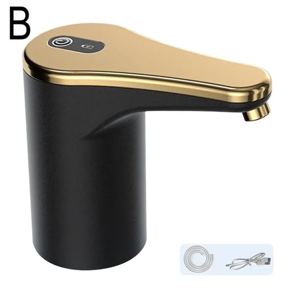 Ultratyst Elektrisk Vattenflaskpump Dricksvattendispenser USB Aste Pump Universal Kök-Svart