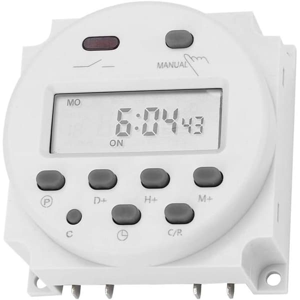 12VDC 16A LCD Digital Elektronisk Tidsbryter Programmerbar Tidsrelébryter Mikrocomputer Digital Mini Kontroll Strømforsyning Tidsbryter CN101