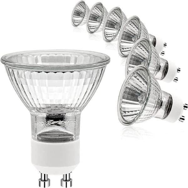 GU10 Halogenpære - 50W - Dimbar - 2700K - Varmhvit - Spotreflektor