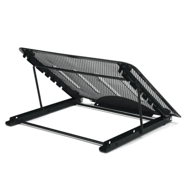 Foldbart metalstativ til diamond painting, LED-lys, bærbar computer, tegneplade [Sort] Label YYV