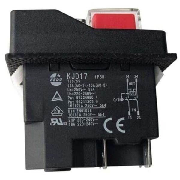 KJD17 Elektromagnetiska Strömbrytare - 220V - 4 Stift - Terminaler