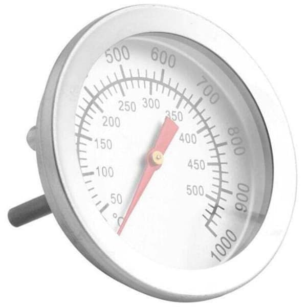 Analogt termometer, til grill/kød, til måling af temperaturen i madlavningsområdet, til grill/røgning, rustfrit stål, ovntermometer