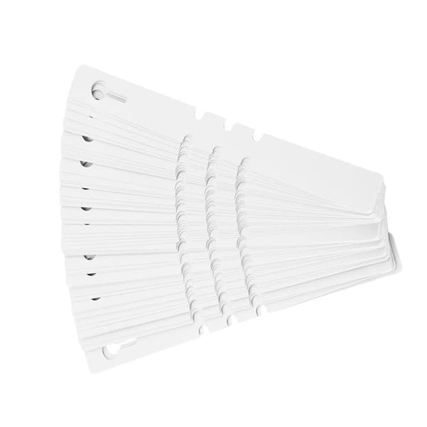 Planteskilt - ZEAICOS - Pakke med 100 - PVC - Hvit - Planteidentifikasjon