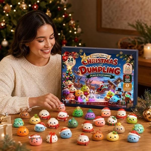 Jule Squishies Adventskalender 2026, 24-dagers nedtelling for voksne B
