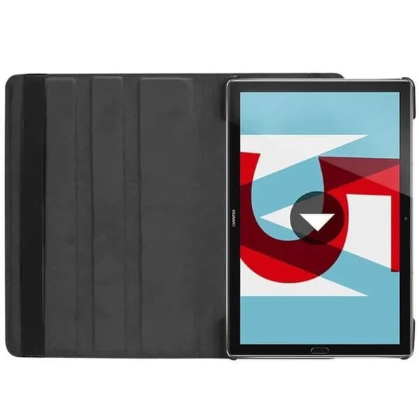Nettbrettdeksel - Huawei - M5 10 - 360° rotasjon - Integrert stativ - Svart