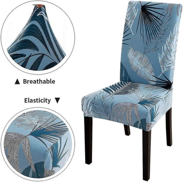 Modern Elastisk Stolsöverdrag Set 6 Delar Gränsöverskridande Hotellstolsöverdrag Elastiskt Stolsöverdrag